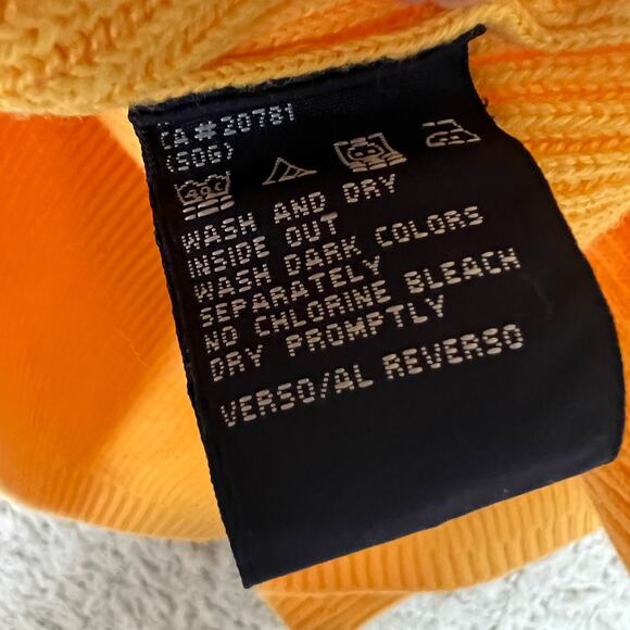 Tommy Hilfiger Sweater Mens Large Yellow Knit Grandpa Dad 90s Y2K Pullover - Picture 8 of 9